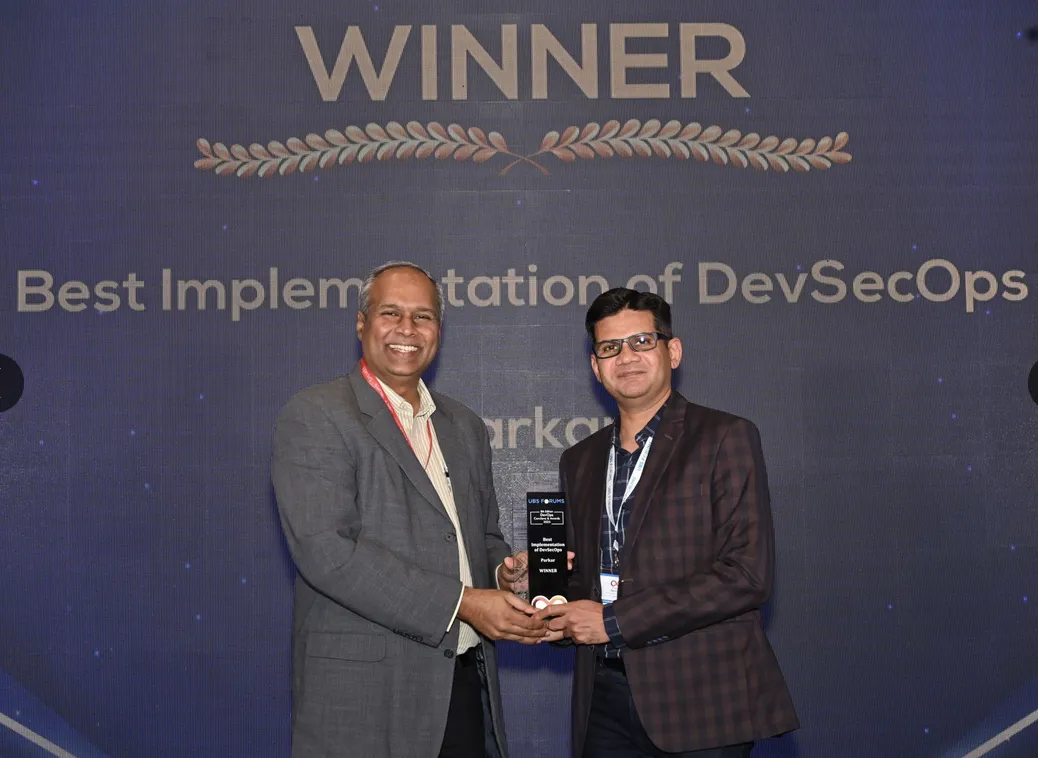 Best Implementation of DevSecOps award ceremony