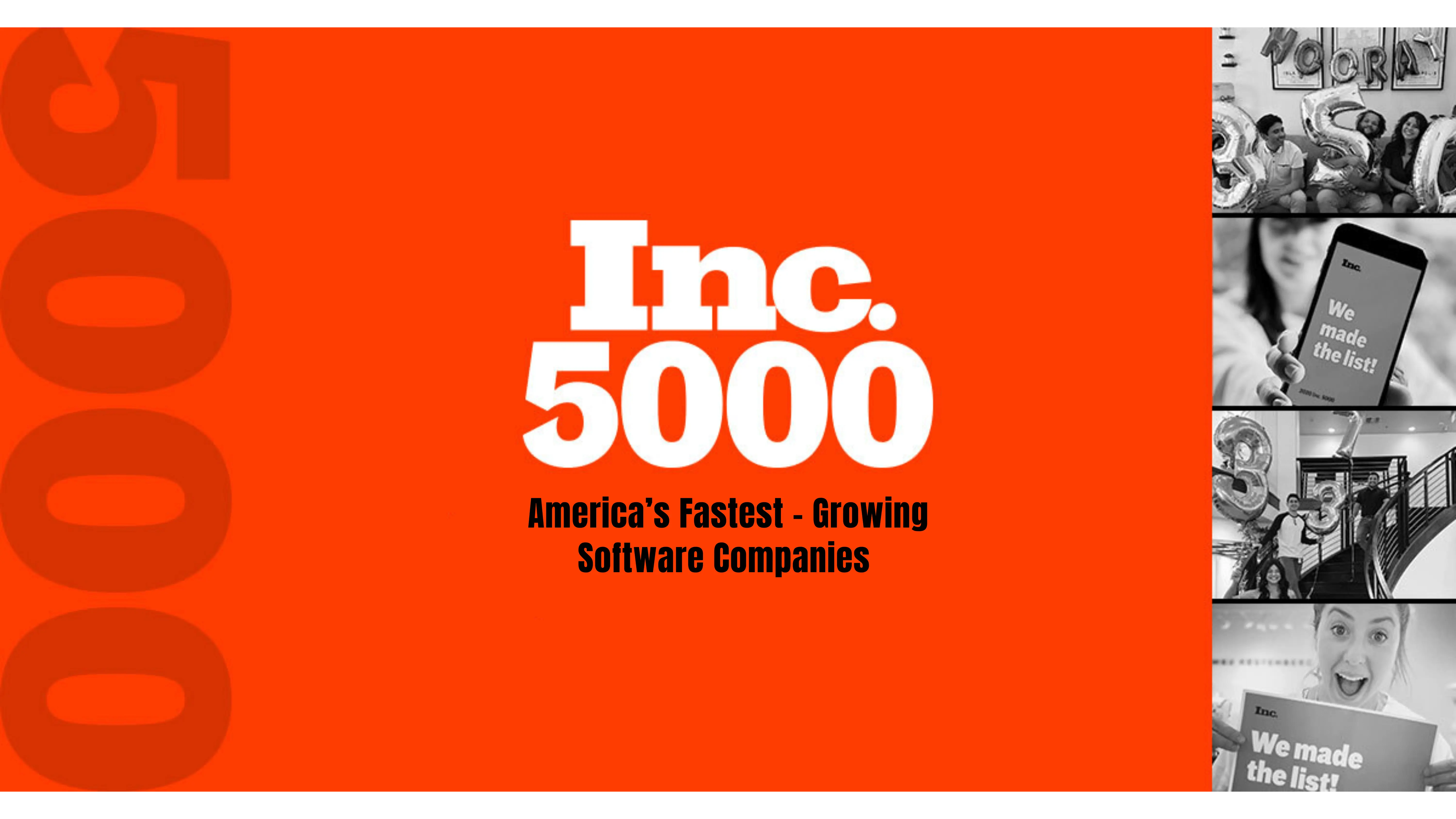 INC 5000 Fastest Growing Companies award