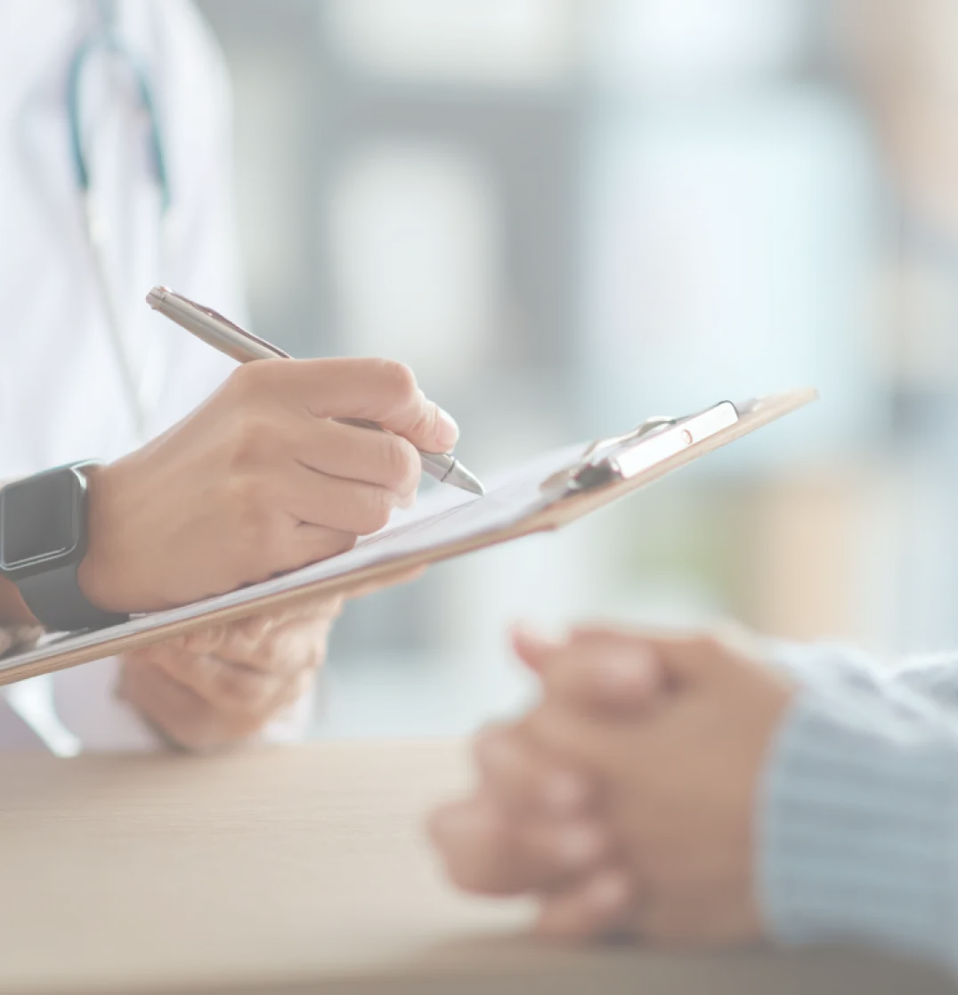 Healthcare professional with technology