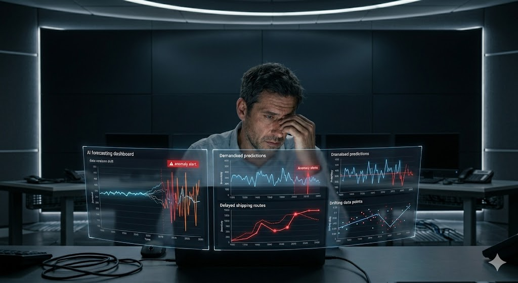 Data version drift in supply chain AI forecasting
