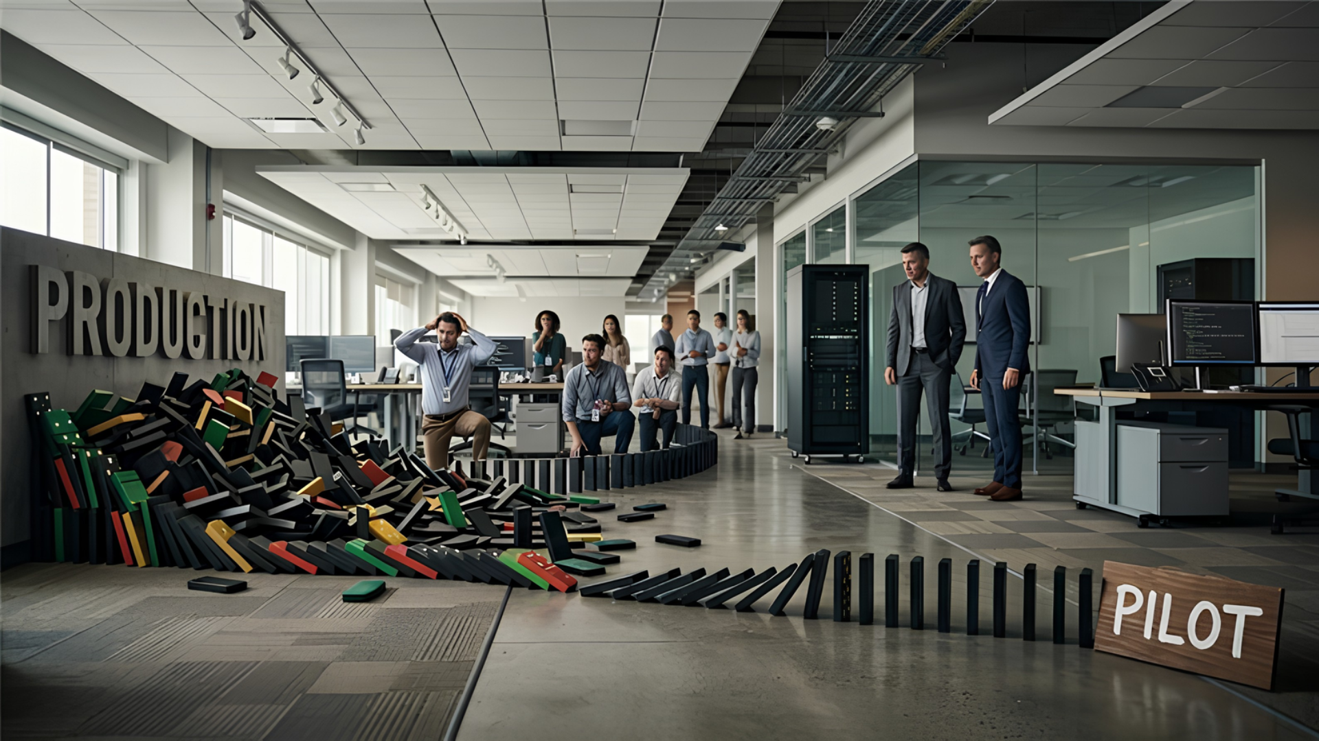 The distance between pilot success and production failure